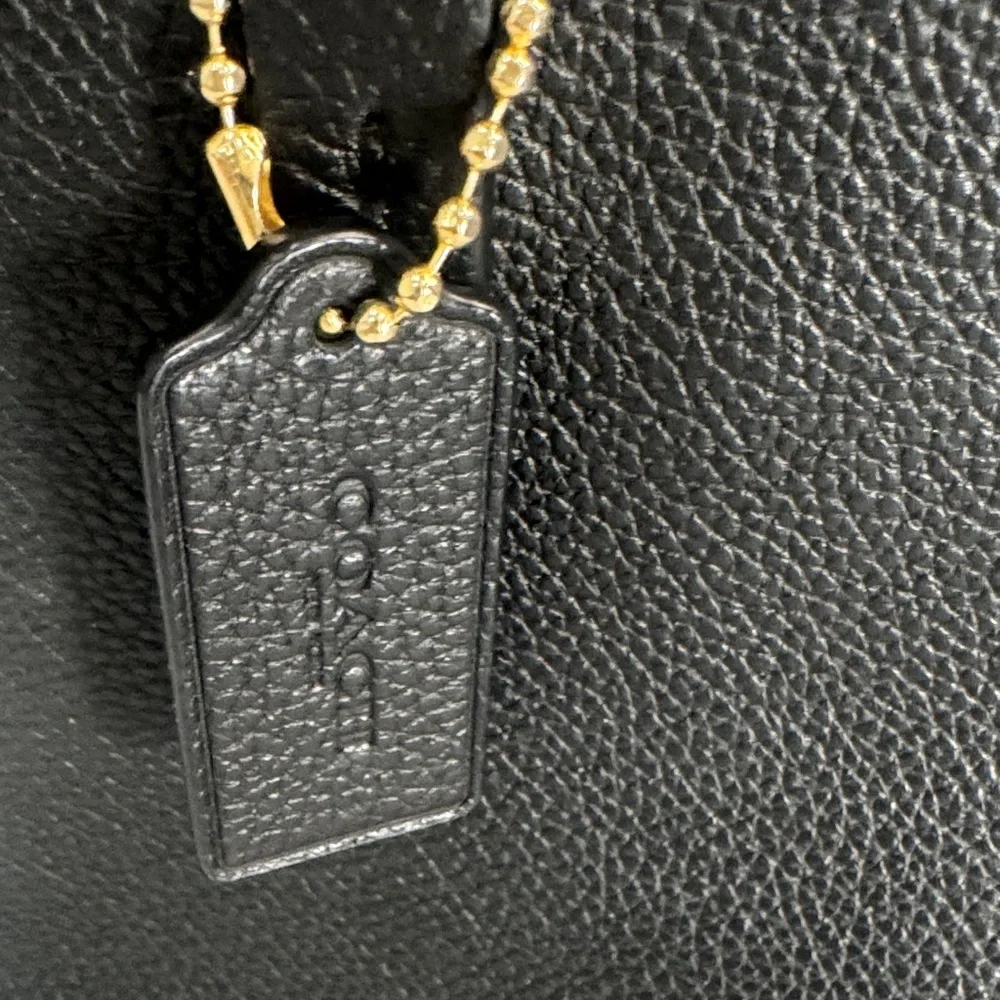 Coach Black Leather Satchel